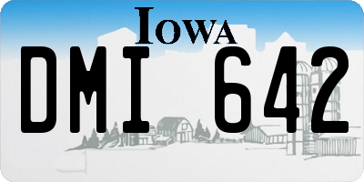 IA license plate DMI642