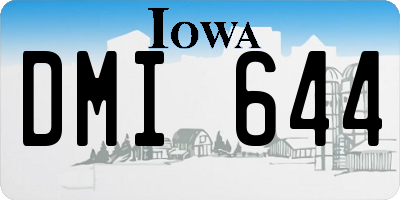 IA license plate DMI644