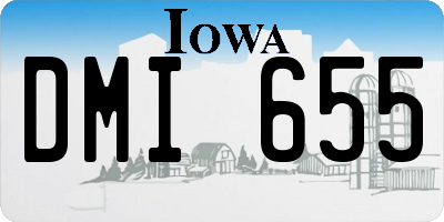 IA license plate DMI655