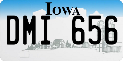 IA license plate DMI656