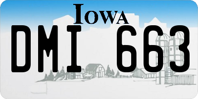 IA license plate DMI663