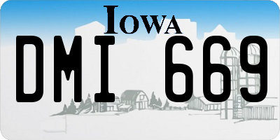 IA license plate DMI669