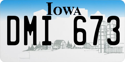 IA license plate DMI673