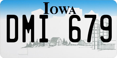IA license plate DMI679