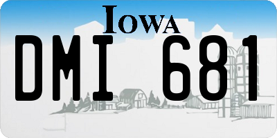 IA license plate DMI681