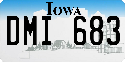 IA license plate DMI683