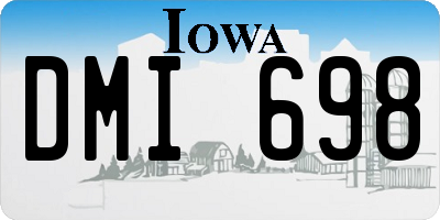 IA license plate DMI698