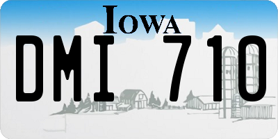 IA license plate DMI710