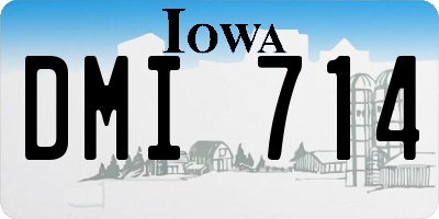 IA license plate DMI714