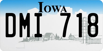 IA license plate DMI718