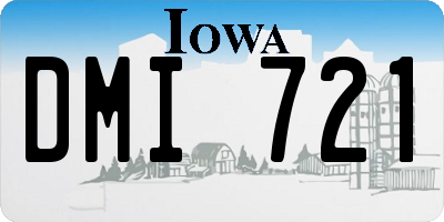 IA license plate DMI721