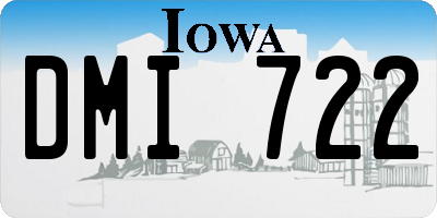 IA license plate DMI722