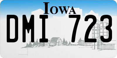IA license plate DMI723