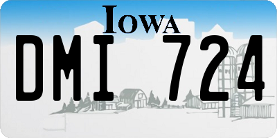 IA license plate DMI724