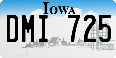 IA license plate DMI725