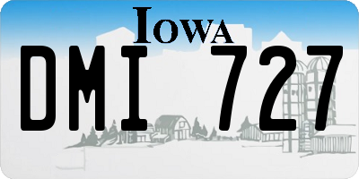 IA license plate DMI727