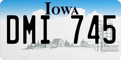IA license plate DMI745