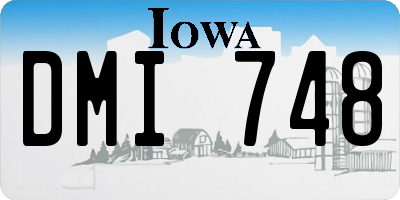 IA license plate DMI748