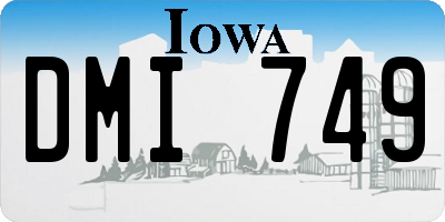 IA license plate DMI749