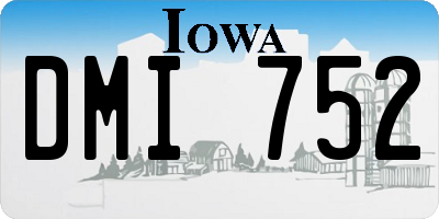 IA license plate DMI752