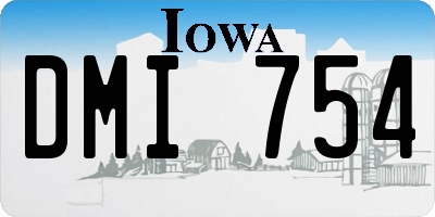 IA license plate DMI754