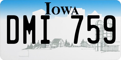 IA license plate DMI759