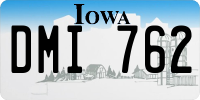 IA license plate DMI762