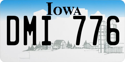 IA license plate DMI776