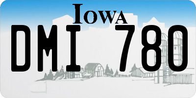 IA license plate DMI780