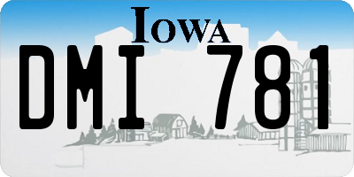IA license plate DMI781