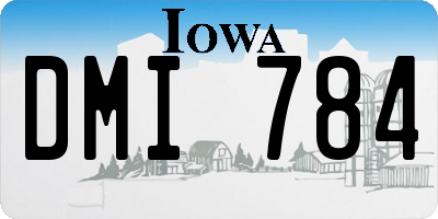 IA license plate DMI784