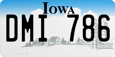 IA license plate DMI786