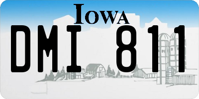 IA license plate DMI811