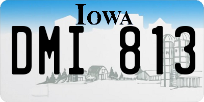 IA license plate DMI813