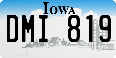 IA license plate DMI819