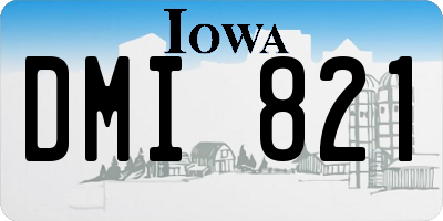 IA license plate DMI821