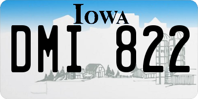 IA license plate DMI822