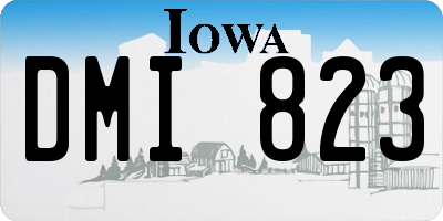 IA license plate DMI823