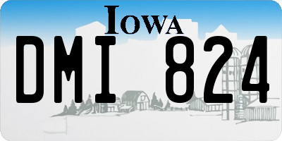 IA license plate DMI824
