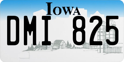 IA license plate DMI825
