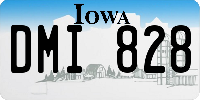 IA license plate DMI828