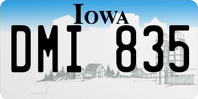 IA license plate DMI835