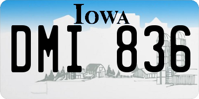 IA license plate DMI836