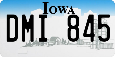IA license plate DMI845