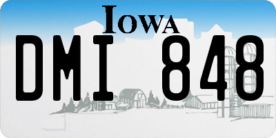 IA license plate DMI848