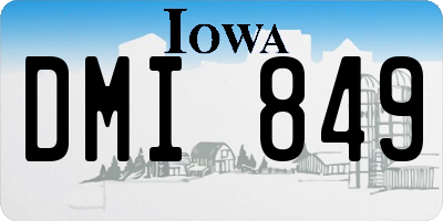 IA license plate DMI849