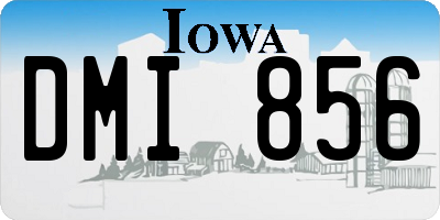 IA license plate DMI856