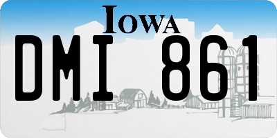 IA license plate DMI861