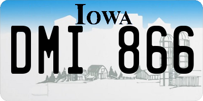 IA license plate DMI866