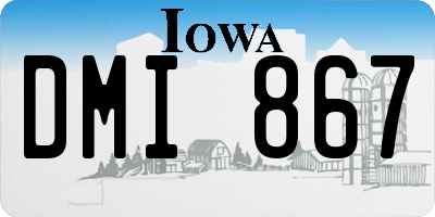 IA license plate DMI867